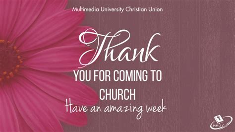 Thank You For Coming To Church Template Postermywall