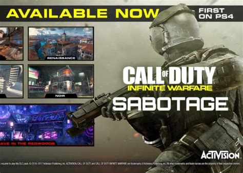 First Call of Duty Infinite Warfare DLC Sabotage Now Available On PS4 ...