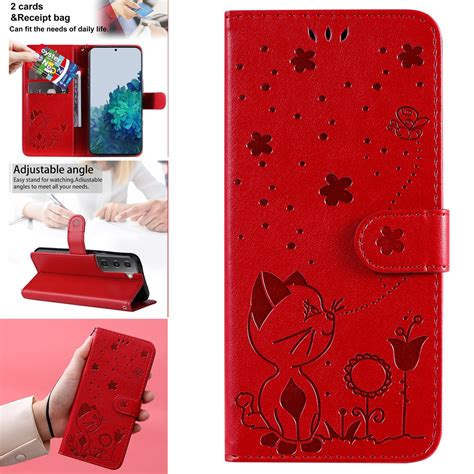 Sanimore For Samsung Galaxy S Fe Case Pu Leather Skin With