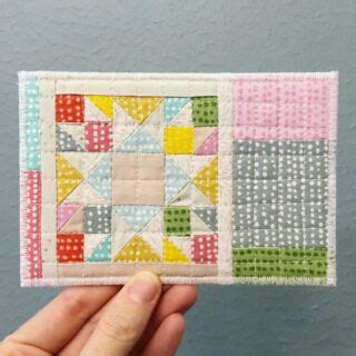 Tutorial: How to Make Quilted Fabric Postcards | Fabric note cards ...