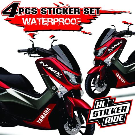 Yamaha Nmax Version 1 And V2 Sticker Decals Set Of 4pcs Shopee Philippines