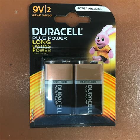 4 Duracell 9v Pp3 Plus Power Batteries Smoke Alarm Lr22 Mn1604 Long Lasting New Ebay