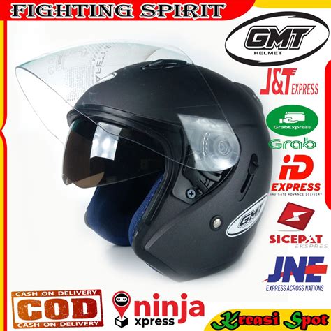 Jual HELM MOTOR PRIA WANITA CEWEK COWOK GMT HELM CENTRO HALF FACE