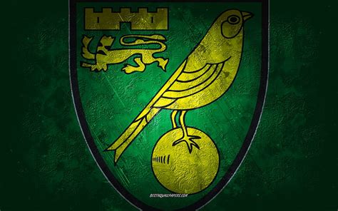 Norwich City Fc English Football Club Green Stone Background Norwich