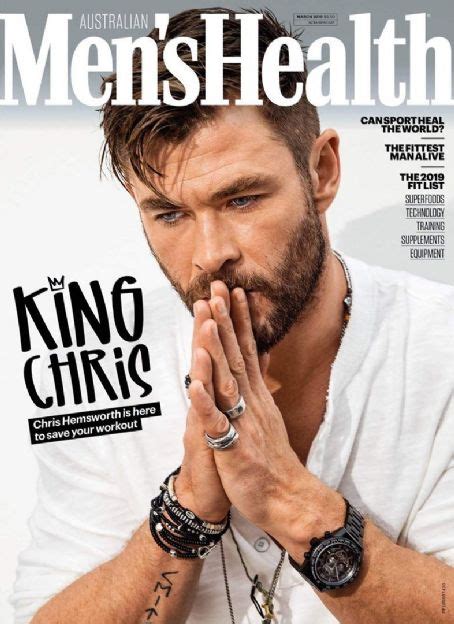 Chris Hemsworth Mens Health Magazine March 2019 Cover Photo Australia