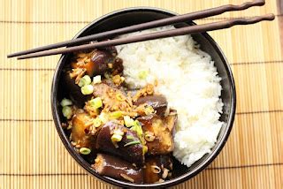 Un peu gay dans les coings Aubergines sautées à la chinoise à l ail et au gingembre