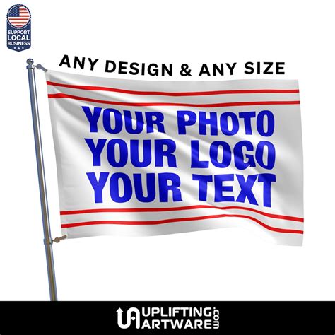 Double Sided Custom Flag With Your Idea Photo Artwork Or Logo Using