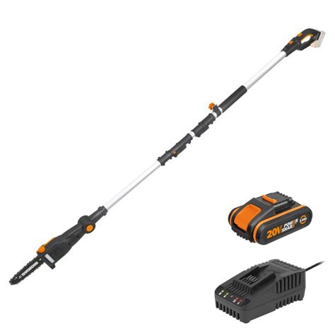 WORX 20V Pole Pruning Chainsaw | 2Ah POWERSHARE Kit | WG349E - WORX ...