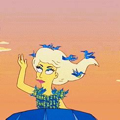 Lady Gaga on The Simpsons - Lady Gaga Fan Art (30776488) - Fanpop