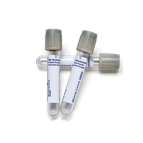 Ml Bd Vacutainer Blood Collection Tubes With Sodium Fluoride