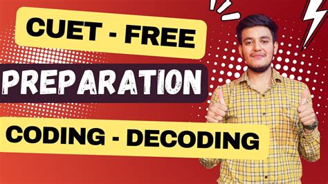 Cuet Free Preparation Lecture General Test Coding Decoding