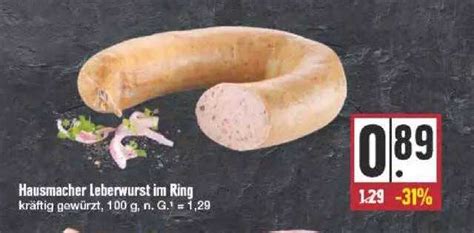 Hausmacher Leberwurst Im Ring Angebot Bei EDEKA 1Prospekte De