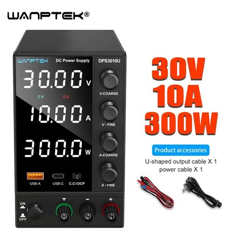 Wanptek Alimentation électrique 30V 10A 5A DC affichage numérique