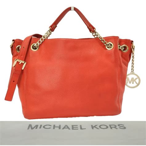 Buy Pre Owned And Brand New Luxury Michael Kors Jet Set Saffiano Top Zip Tote Online Luxepoliscom