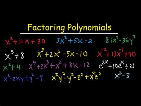 Factoring Examples