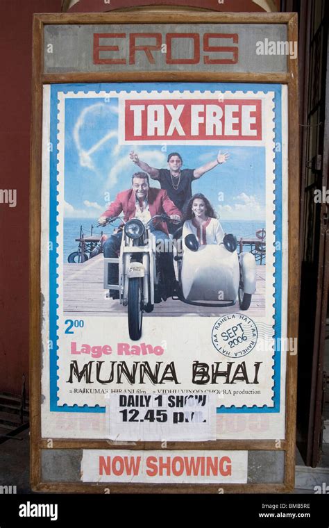 Lage Raho Munna Bhai Hindi film poster featuring Gandhi philosophy ; Bombay Mumbai ; Maharashtra ...