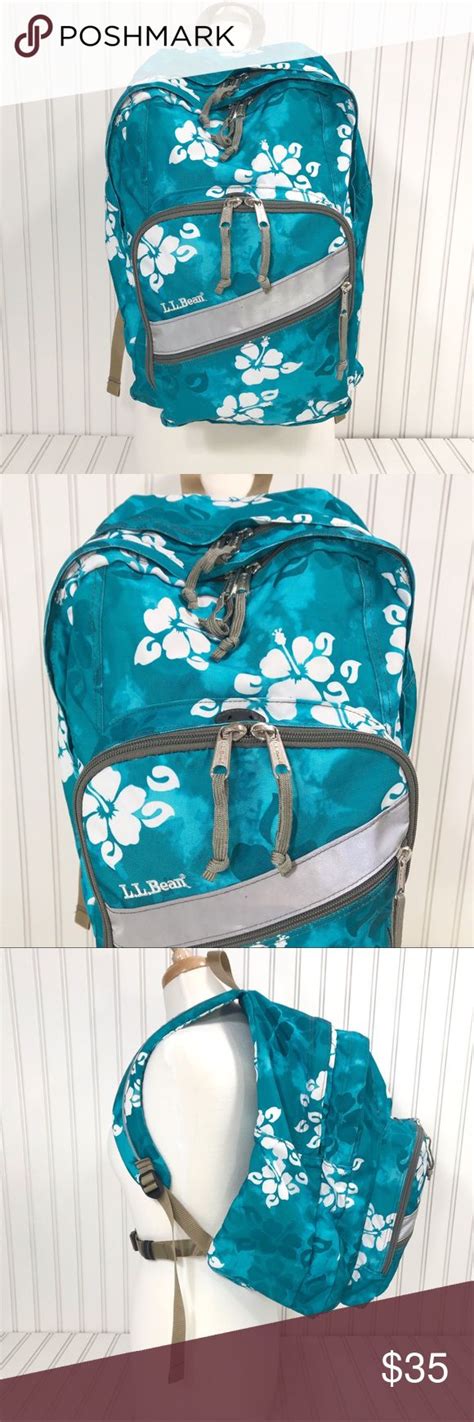 Ll Bean Large Backpack Laptop Pocket In Euc Large Backpack Backpack