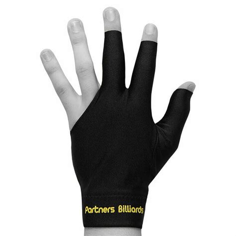 Glove Partners Billards 3 Fingers Black BILMAG Billard Shop