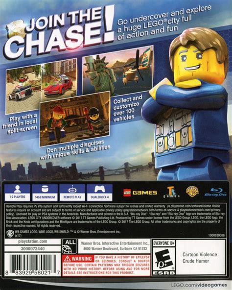 LEGO City Undercover 2017 PlayStation 4 Box Cover Art MobyGames