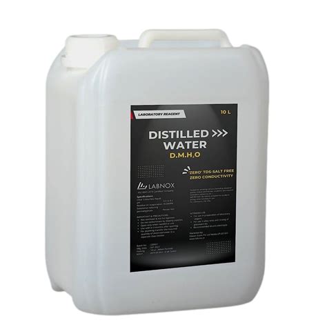 Labnox Distilled Water H2O Pure Di Ionised Distilled Water For