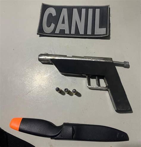 Suspeito é preso por porte ilegal de arma de fogo e ameaças na zona