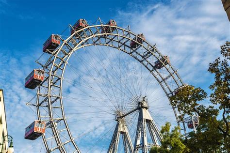 Wiener Riesenrad In The Prater Amusement Park In Vienna Austria