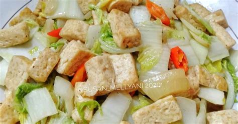 Resep Tumis Sawi Putih Tahu Oleh Susan Mellyani Cookpad