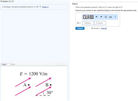 Solved In the figure the electric potential at point A is | Chegg.com