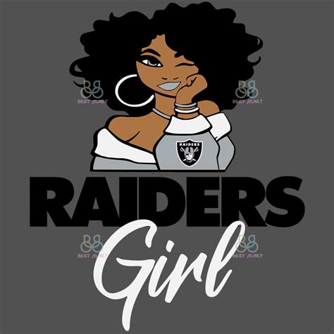 Raiders Girl Svg Raiders Logo Svg Nfl Girls Svg Football Inspire