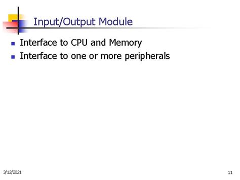 Tk 2123 Computer Organisation Architecture Lecture 8 Inputoutput