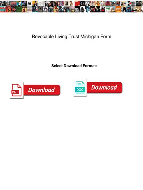 Fillable Online Revocable Living Trust Michigan Form Kisobyqa Revocable Living Trust Michigan