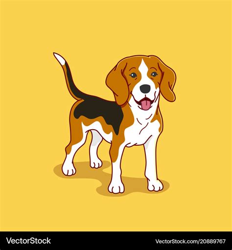 Beagle Royalty Free Vector Image Vectorstock