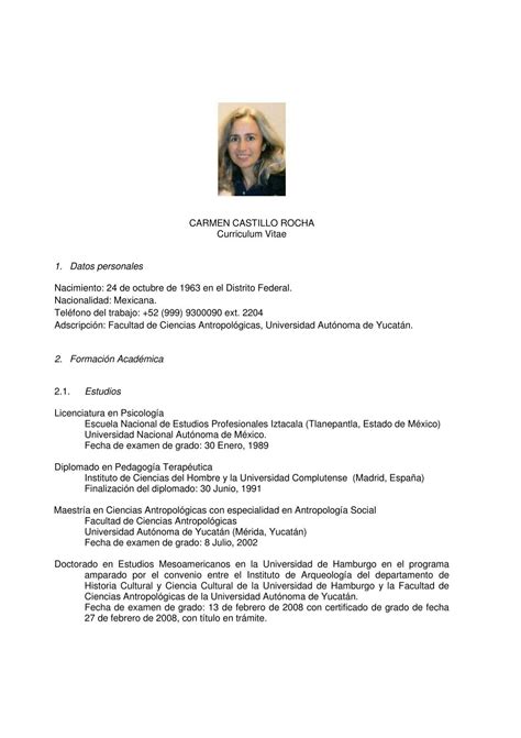 dra carmen castillo rocha Facultad de Ciencias Antropológicas