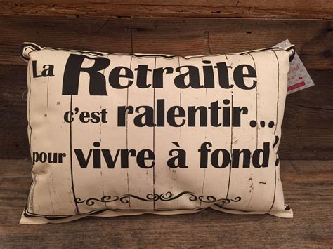 Coussin La Retraite Bonne Retraite Carte Retraite Depart Retraite