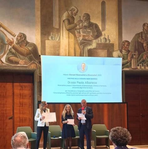 A Ricercatrice Unisi Il Premio Giovani Ricercatori E Ricercatrici 2023