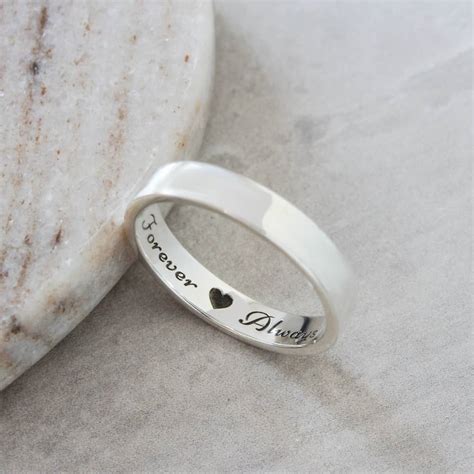 Sterling Silver Engraved Rings | Personalised by Silvery in South Africa