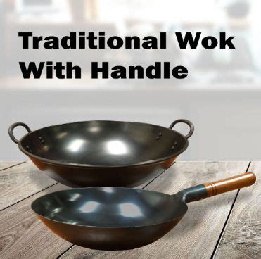 No Coating Pre Seasonedtraditional Iron Wok