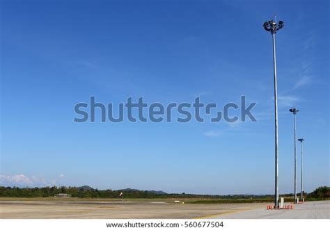 Airport Lamp Post Sun Blue Day Stock Photo 560677504 Shutterstock