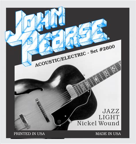 John Pearse® 2600 Jazz Guitar Nickel Light John Pearse