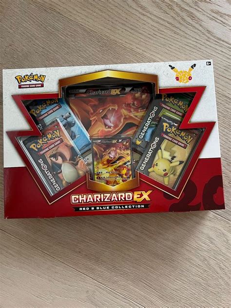 1x POKEMON CHARIZARD EX RED AND BLUE COLLECTION BOX RARE Kaufen Auf