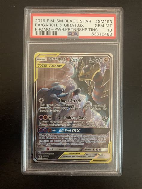 Mavin Garchomp Giratina Gx Tag Team Full Art Promo Psa Power