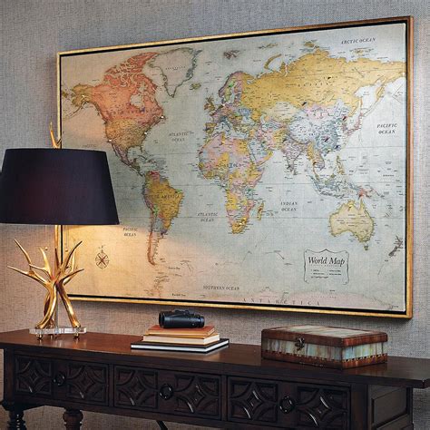 Chart Your Travels With This Large Magnetic World Map