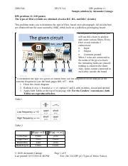 20c 314 HW P11 Types Of Filters S Pdf 2020 Fall EECS 314 HW Problem