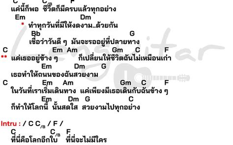 คอร์ดเพลง คนข้างๆ Archives Lenguitar เล่นกีต้าร์