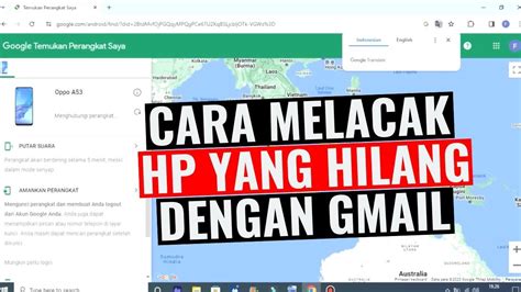 Cara Melacak Hp Hilang Dengan Gmail Ll Lacak Hp Pakai Gmail Ll Youtube