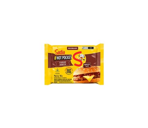 Sanduiche X Burguer Barbecue Hot Pocket Sadia 145g
