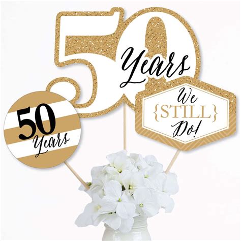 We Still Do 50th Wedding Anniversary Anniversary Party Centerpiece