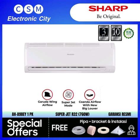 Jual Ac Sharp Pk Ah A Bey Pk Turbo Cooling R W Garansi