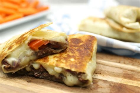 Philly Cheese Steak Wraps - MenuPlans.com Making Menu Planning Easy!