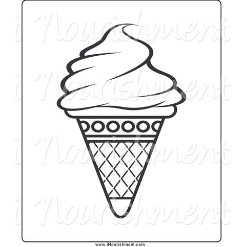 Black And White Ice Cream Cone Clipart Free Download On Clipartmag